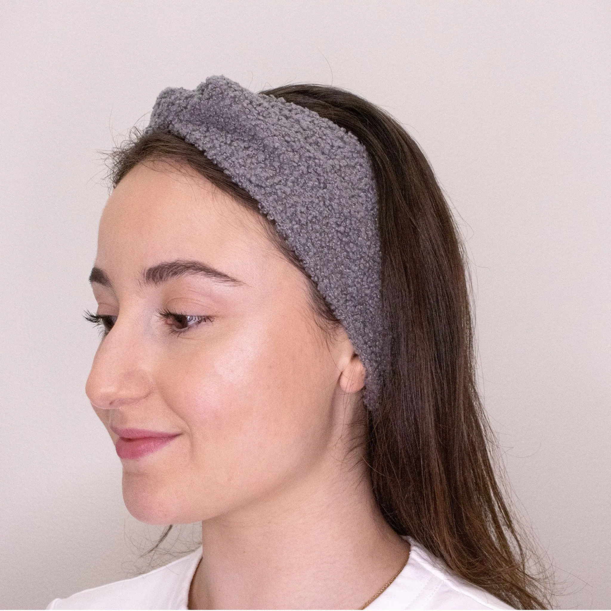 Wide Criss Cross Sherpa Headbands - 2 Pack