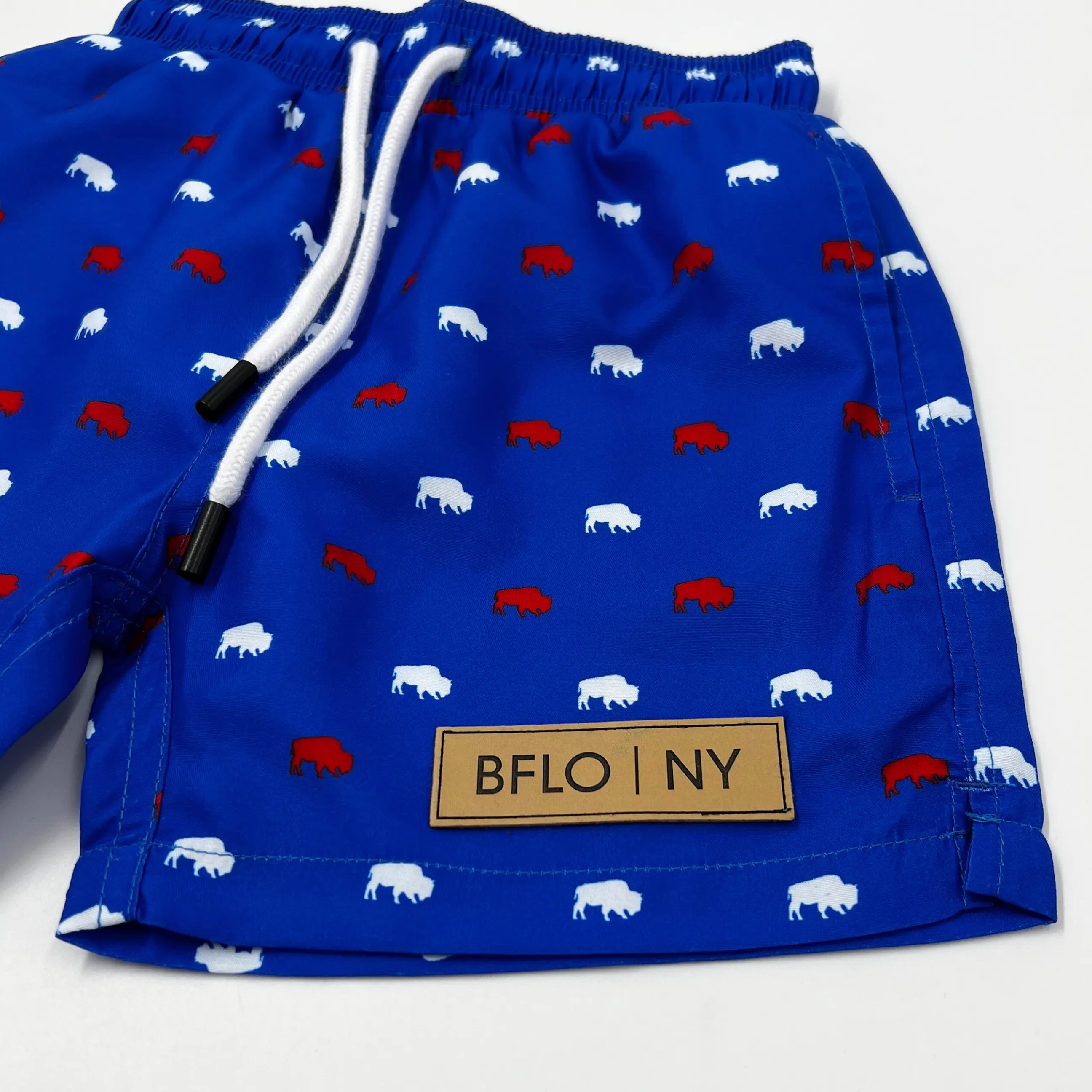 Youth BFLO, NY Royal With Herd Buffaloes Swim Shorts